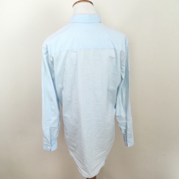 ATM Anthony Thomas Boyfriend Button‎ Down Shirt Cotton Blouse Blue Women’s Sz XS - Picture 5 of 7